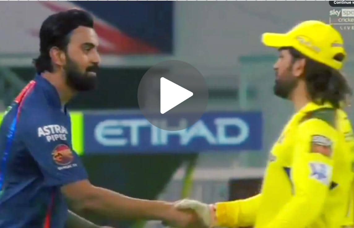 [Watch] KL Rahul's 'Respectful' Gesture For MS Dhoni After LSG Defeated CSK In IPL 2024